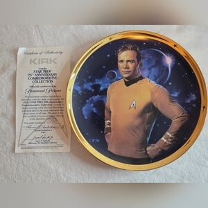1991 Star Trek 25th Anniversary Commemorative Plate